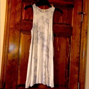 Grey tie dye dress